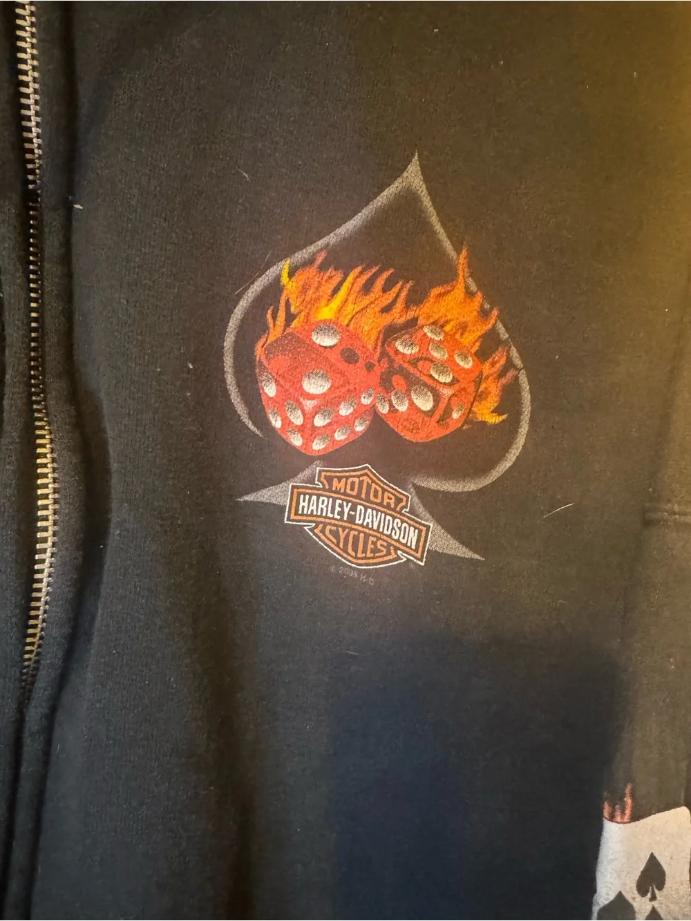 Vintage Harley Davidson Zip Jacket